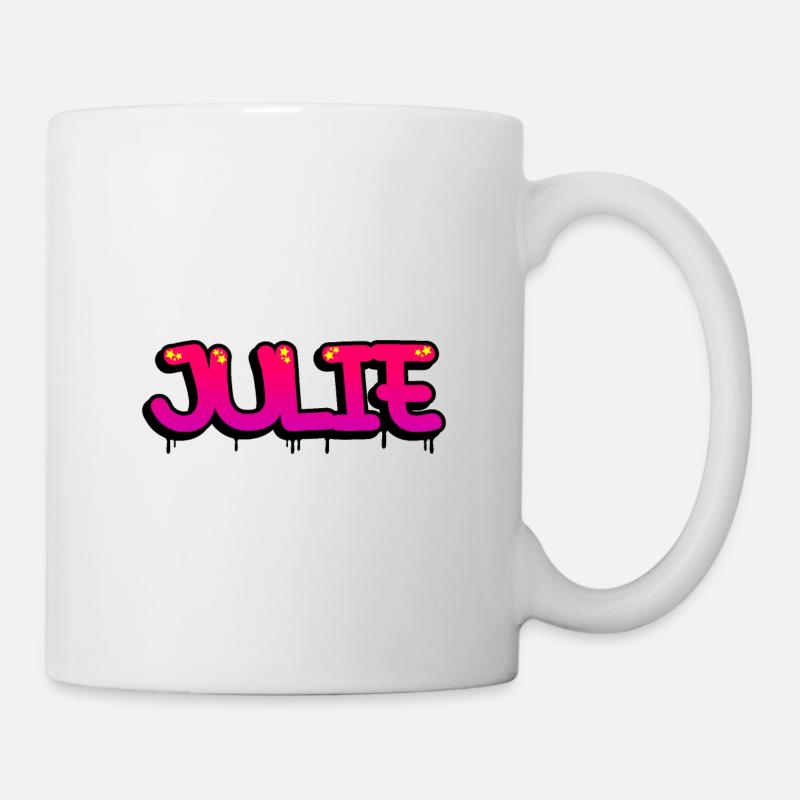 Graffiti prénom Julie - Mug blanc - blanc
