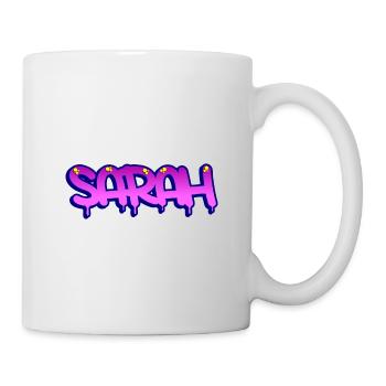 Graffiti prénom Sarah - Mug blanc - blanc - Droite