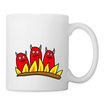 3 Teufel - Tasse - Weiß - Rechts