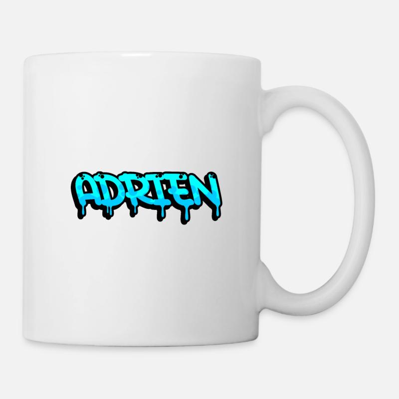 Graffiti prénom Adrien - Mug blanc - blanc