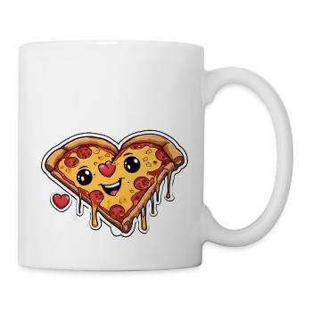 Pizza-Liebhaber - Tasse - Weiß - Rechts