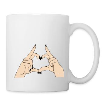 Love Heart - Tasse - Weiß - Rechts