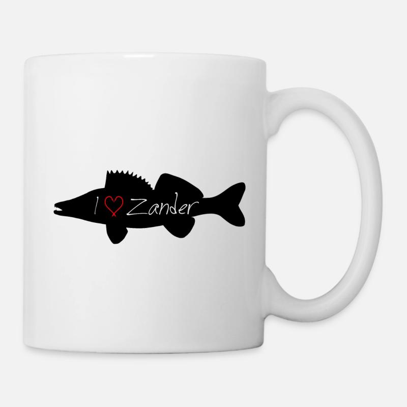 I Love Zander schwarz - Tasse - Weiß