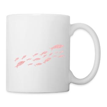 Pink Gold Glitter Sardine Fish - Mug - white - Right
