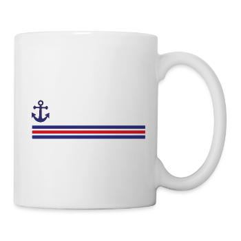 Matrosen-Anker - Tasse - Weiß - Rechts