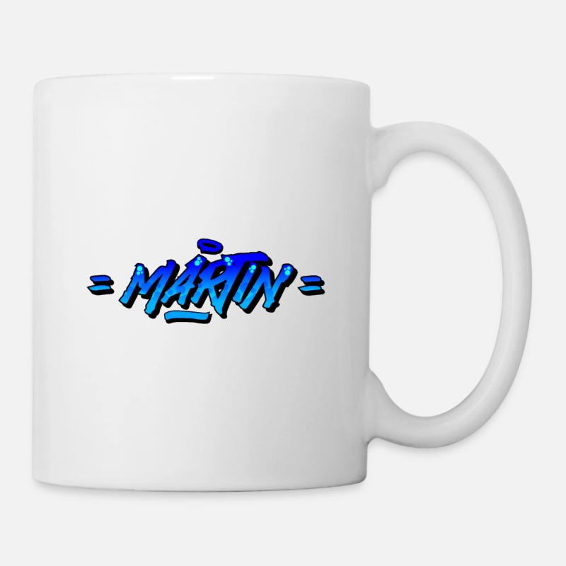 Graffiti Vorname Martin - Tasse - Weiß