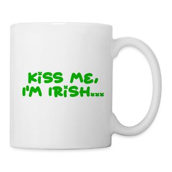 Embrasse-moi, je suis irlandaise - Mug blanc - blanc - Droite