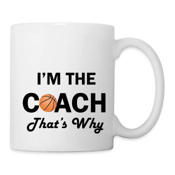 Basket-ball - Mug blanc - blanc - Droite