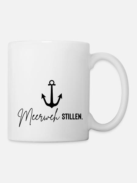 meerweh anker - Tasse - Weiß