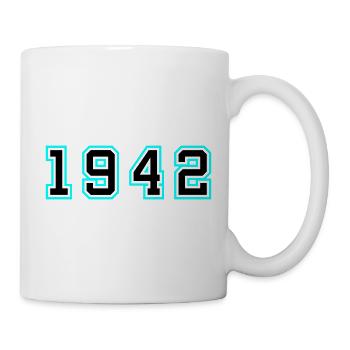 1942 Année Anniversaire - Mug blanc - blanc - Droite