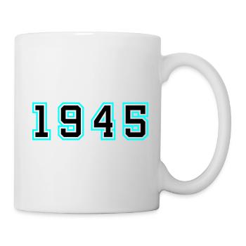 1945 Année Anniversaire - Mug blanc - blanc - Droite