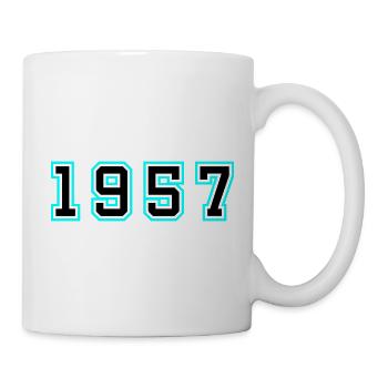 1957 Année Anniversaire - Mug blanc - blanc - Droite