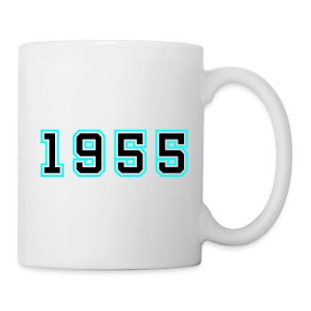 1955 Jahr Geburtstag - Tasse - Weiß - Rechts