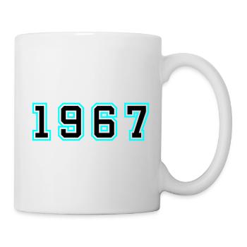 1967 Jahr Geburtstag - Tasse - Weiß - Rechts