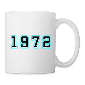 1972 Jahr Geburtstag - Tasse - Weiß - Rechts