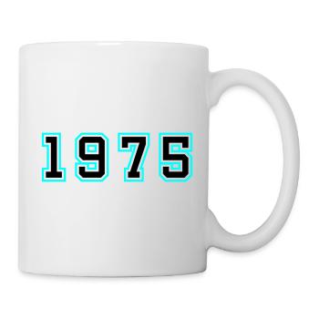1975 Jahr Geburtstag - Tasse - Weiß - Rechts