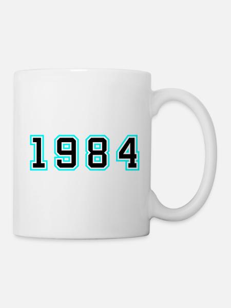 1984 Année Anniversaire - Mug blanc - blanc