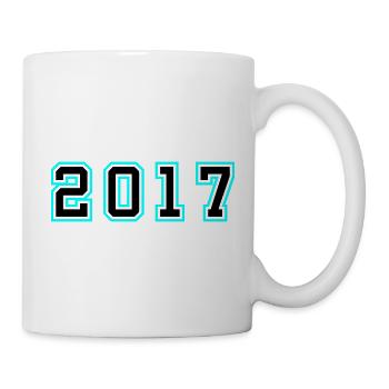 2017 Jahr Geburtstag - Tasse - Weiß - Rechts