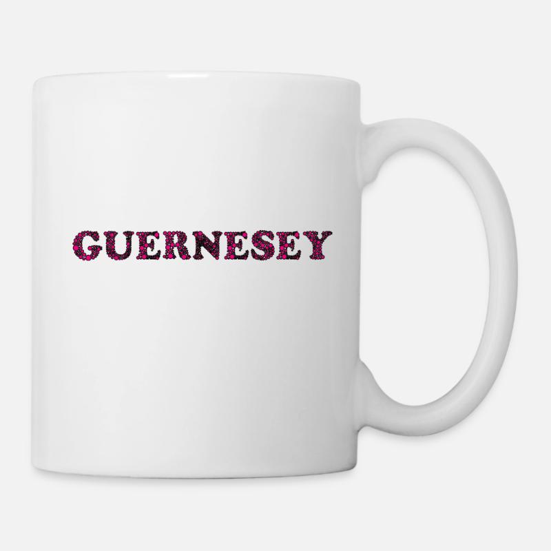 GUERNESEY. ROYAUME-UNI. ANGLETERRE. VOYAGE - Mug blanc - blanc