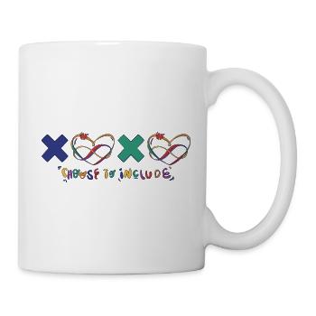 Infinity Heart Autism Awareness Choose To Include - Mug - white - Right