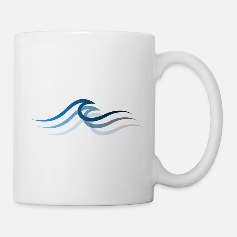 Vague vague Surf Eau Rat Surfer - Mug blanc - blanc