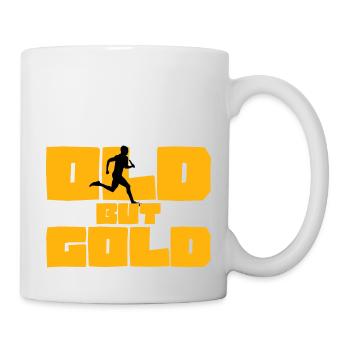Old but Gold Run Laufen Staffellauf Joggen - Tasse - Weiß - Rechts