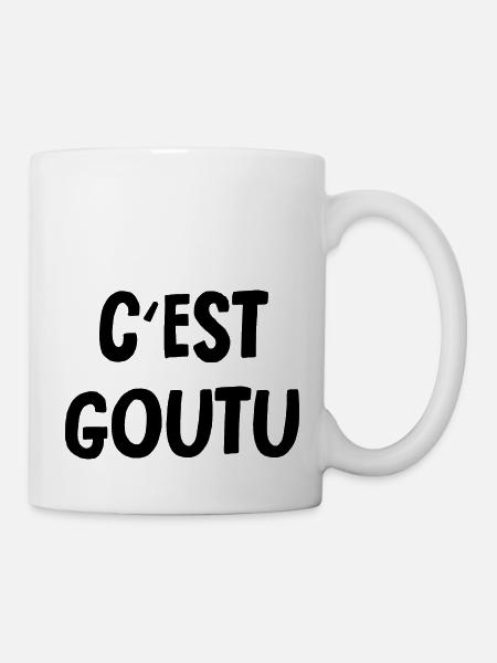 c'est goutu - Mug blanc - blanc