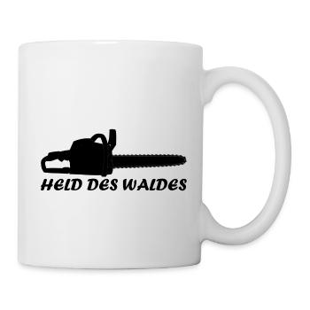 Hero of the Forest Chainsaw Forest Nature Funny - Mug - white - Right
