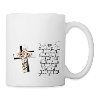 Force et sérénité : Ésaïe 41 :10 - Mug blanc - blanc - Droite