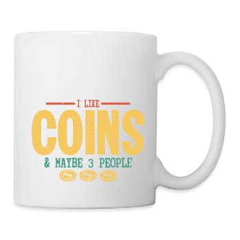 Coins Over Crowds: The Selective Numismatist - Tasse - Weiß - Rechts