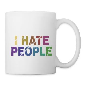 I HATE PEOPLE - Mug - white - Right