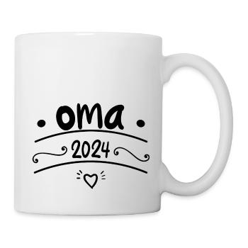 Oma 2024 Geschenk werdende Großmutter - Tasse - Weiß - Rechts