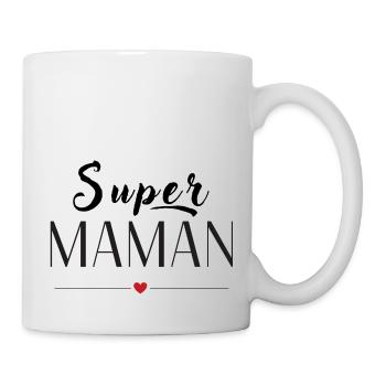 Super Maman - DESIGN AMOUR - Mug blanc - blanc - Droite