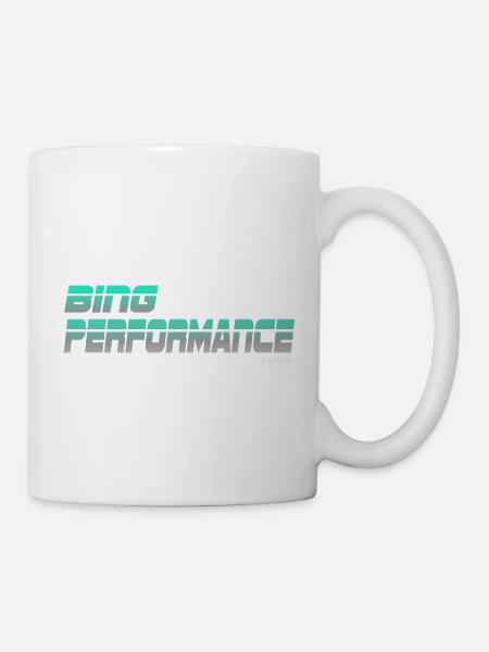 bing performance 1 - Tasse - Weiß