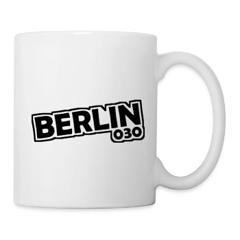 Berlin - 030 - Hauptstadt - Deutschland - Vorwahl - Tasse - Weiß - Rechts