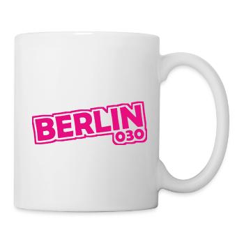 Berlin - 030 - Hauptstadt - Deutschland - Vorwahl - Tasse - Weiß - Rechts