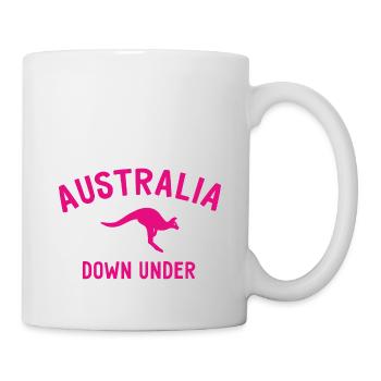 Australia - Down Under - Australien - Känguru - Tasse - Weiß - Rechts