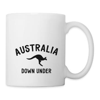 Australia - Down Under - Australien - Känguru - Tasse - Weiß - Rechts