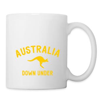 Australia - Down Under - Australien - Känguru - Tasse - Weiß - Rechts