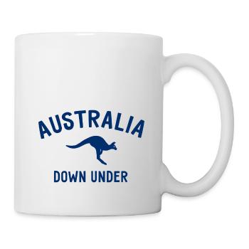 Australia - Down Under - Australien - Känguru - Tasse - Weiß - Rechts