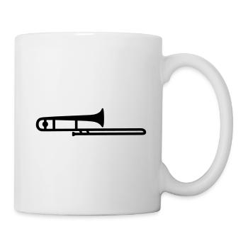 trombone - Mug blanc - blanc - Droite