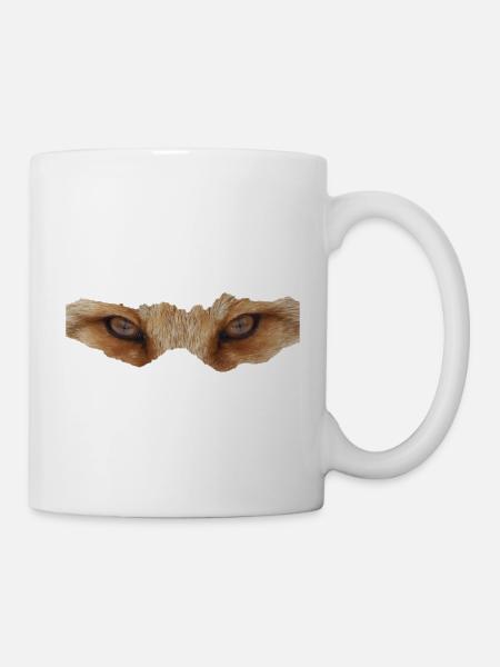 Blick des Fuchses - Tasse - Weiß
