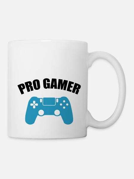 pro gamer - Tasse - Weiß