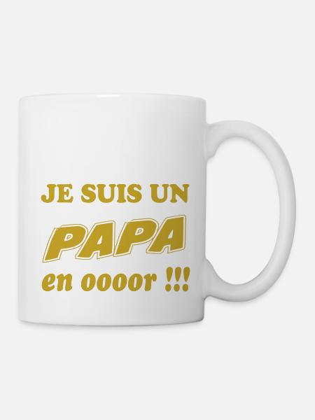 Ein Papa in ooooor - Tasse - Weiß