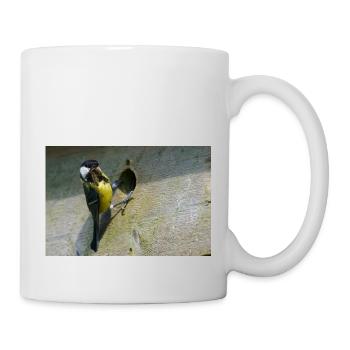 Great Tit Feeding Chicks - Mug - white - Right