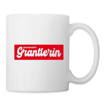 Introvertierte Grantlerin - Tasse - Weiß - Rechts