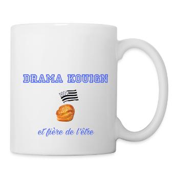 Fière d être une drama kouign Blue - Mug blanc - blanc - Droite