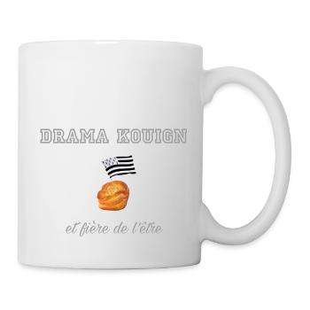Fière d être une drama kouign Light Grey - Mug blanc - blanc - Droite