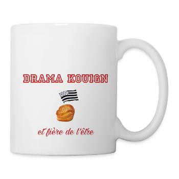 Fière d être une drama kouign Red - Mug blanc - blanc - Droite
