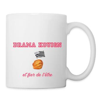 Fier d être un drama kouign Red - Mug blanc - blanc - Droite